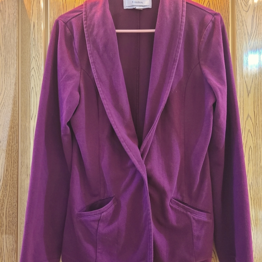 Caslon knit one-button blazer